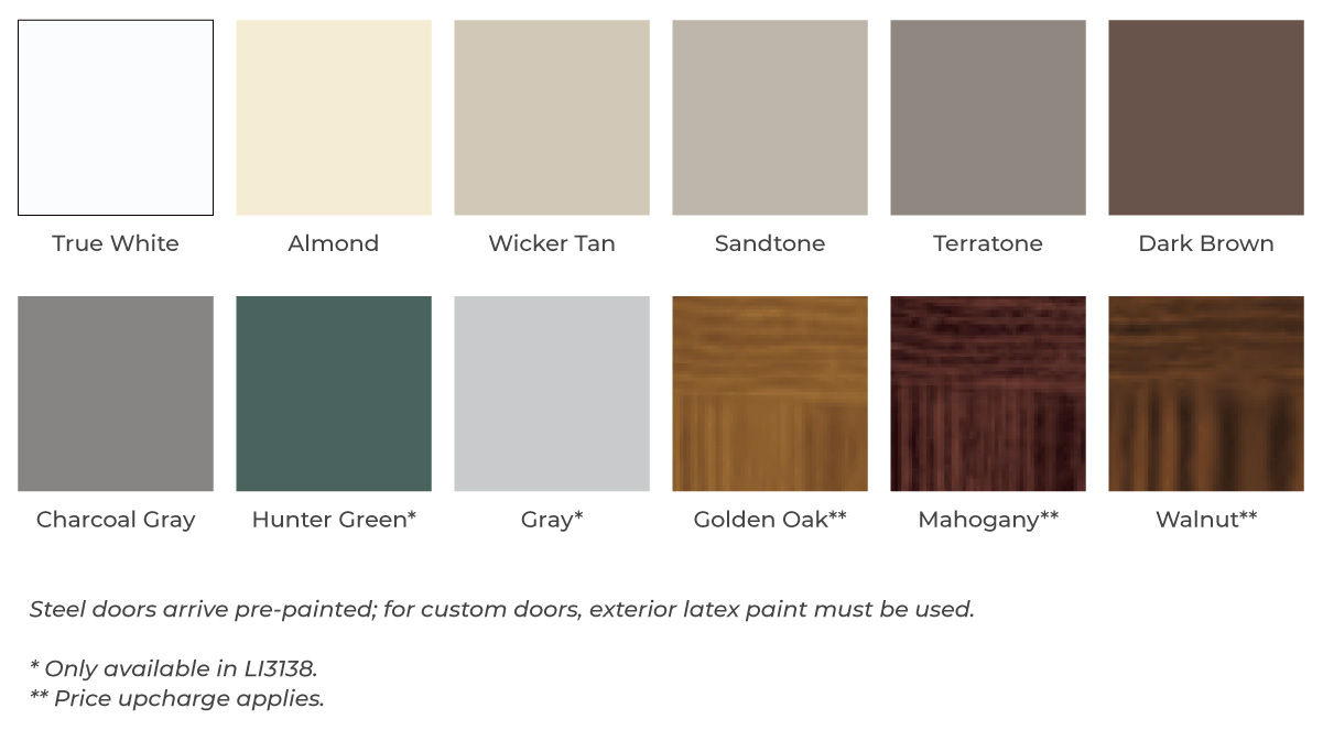 garage door color options